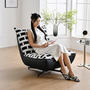 Sillón Reclinable Giratorio Minimalista Italiano para Sala de Estar, Silla de Alta Gama para Descanso, Cómoda para Estar Sentado por Largos Periodos - Product Image 5