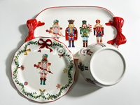Vente en gros de vaisselle en céramique écologique réutilisable, motif de fruits, vaisselle mignonne, ensemble de vaisselle, assiette à fruits, tasse, soucoupe