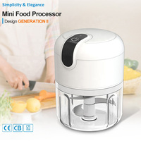 Mini mélangeur électrique portable rechargeable par USB, taille personnelle, mixeur, galic, poivre, hachoir à légumes, hachoir à aliments