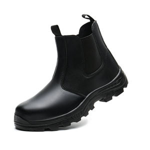 Chaussures de Sécurité ZL221 Antidérapantes avec Embout en Fer, Imperméables, en Cuir Microfibre Noir, Neuves, Prix de Gros - Product Image 2