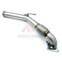 Collecteur d'échappement MATCHWAY pour VW Audi EA888 MK5 MK6 GTI 2.0T avec bouclier thermique