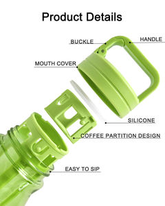 Bouteille <span class=keywords><strong>d</strong></span>'<span class=keywords><strong>eau</strong></span> avec infuseur à thé chaud Tritan de 800 ml, sans BPA, avec logo personnalisé, bouteille à boire directement pour les voyages et le camping en plein air - Product Image 5