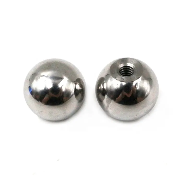 Custom stainless steel balls with threaded holes