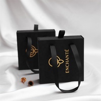 Custom Eco-Friendly Magnetic Closure High-End Ring/Earring/Bracelet Paper Handle Box
