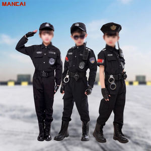 2025 nouveaux enfants garçons filles drôle policier Costumes enfants <span class=keywords><strong>Police</strong></span> uniforme Cosplay vêtements costume Halloween fête carnaval cadeau - Product Image 2