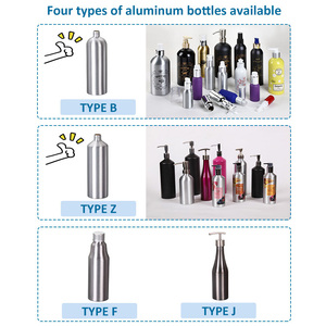 Tái sử dụng sương phun chai bạc 1oz nhôm phun chai 100ml 8oz nhôm chai với phun kích hoạt bơm - Product Image 6