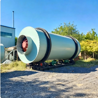 Sécheur rotatif à tambour unique en acier inoxydable, contrôlé par PLC, haute température, pour boues, résidus, argile kaolinique et concentrés flottants