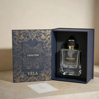 Flacons de parfum en verre de luxe personnalisés avec logo du fabricant, contenants vides de 30 ml, 50 ml, 100 ml, emballage de parfum de qualité supérieure avec boîte