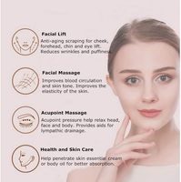 Outil de massage Gua Sha en quartz rose - Planche Gua Sha à bords uniques pour le SPA et la thérapie d'acupuncture