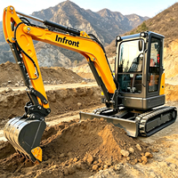 Mini-excavatrice compacte 3,5 tonnes 2 tonnes neuve avec moteur EPA, fabriquée en Chine