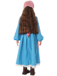 Disfraz de Niña para el Día Nacional 2026, Vestido Colonial Azul de las Praderas con Mangas Largas para Halloween, Inspirado en Películas y Televisión - Product Image 6
