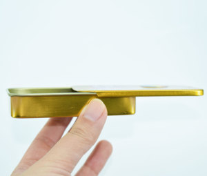 Little Metal Sliding <strong>Tin</strong> <strong>Box</strong> Custom Size Logo <strong>Rectangle</strong> Storage <strong>Slide</strong> Can Jars Square Cosmetic Iron Silver Black Sliding Boxes - Product Image 6