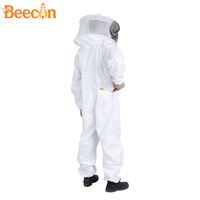 Combinaison d'apiculture populaire avec une grande capuche ronde amovible, respirante, pour apiculteur, personnalisable