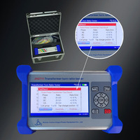 Testeur de rapport de transfert de tension triphasé portatif TTR anglais/espagnol avec écran LCD, mesure électronique haute précision, IP55