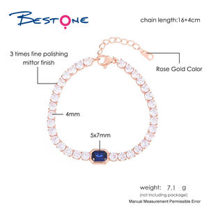 Nouveaux bracelets de créateur en gros Bracelet de tennis classique en zircon plaqué or bonbon à la mode - Product Image 6