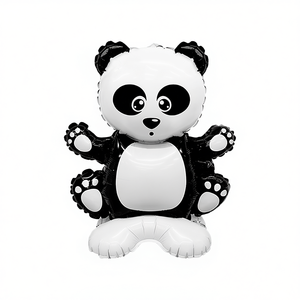 Ballon en feuille métallique Panda Amour de fête 43x59cm, Décoration de fête, Sac de 12 pièces - Product Image 1