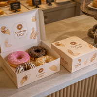 Scatole per Cupcake Trasparenti all'Ingrosso, Contenitori Portatili per Muffin e Dessert per Feste