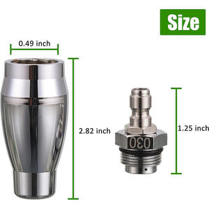 Nouveau nettoyeur haute pression 3.0 <span class=keywords><strong>eau</strong></span> chaude et froide 3600PSI avec <span class=keywords><strong>buse</strong></span> de rotation en acier inoxydable 1/4 ''Quick Connect 7 Orifice de pulvérisation - Product Image 5