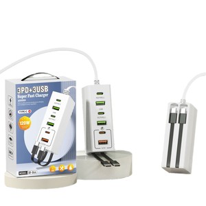 Đa Chức Năng 120W Nhanh Chóng Sạc <span class=keywords><strong>USB</strong></span> <span class=keywords><strong>Plug</strong></span>-Trong Sạc Với Nhiều Cổng Pd30w Điện Thoại Di Động Sạc Điện Thoại Di Động Sạc Du Lịch - Product Image 1