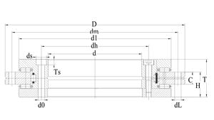 Byc tốc độ cao xoay vòng Bàn Quay mang bàn xoay yrts200 ổ cắm rotamentos - Product Image 4