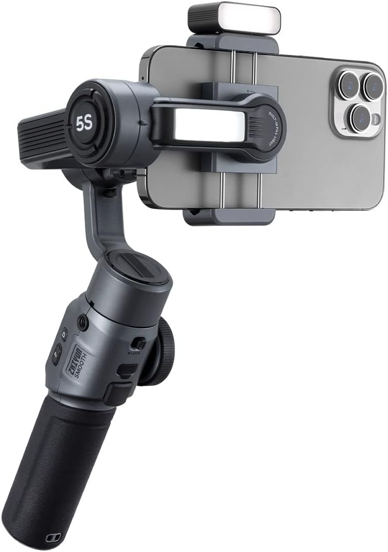 Zhiyun Smooth 5S Combo Phone Gimbal - Stabilize & Illuminate