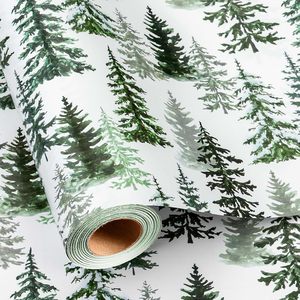 Burymento Christmas <b>Wrapping</b> <b>Paper</b> 17 In X 32.8 Ft Tree Design Eco-Friendly Gift Craft Roll - Product Image 1