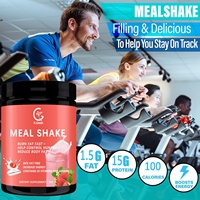 OEM en Stock Poudre Mince Repas Rapide Remplacement Saveur Fraise Perte de Poids Boost Énergie Detox Soutien Gut Health