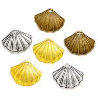 31*25MM Alliage Pétoncle Shell Pendentif Collier Sous-Vêtements Accessoires