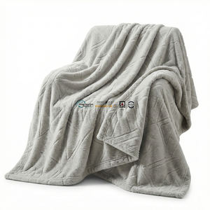 Manta de terciopelo jacquard 3D al por mayor para hoteles y centros de convenciones, suave y cálida, para espacios de eventos - Product Image 1