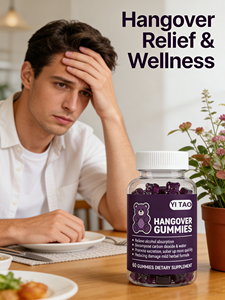 Gomitas para el Alivio de la Resaca, Suplemento Herbal de Cardo Mariano para la Desintoxicación del Hígado, Protege el Hígado, Certificado Halal, Dulces Aptos para Adultos - Product Image 4