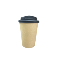 ECOLIFE 8 12 16 oz grandes tasses à smoothie avec couvercles dôme pour eau bière boisson milk shake soda jus gobelet en papier
