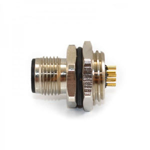 Connecteur de cloisonnement M12 à 5 broches, codé <span class=keywords><strong>A</strong></span>, montage sur panneau, à sertir, droit, réceptacle, IP67, DeviceNet CANopen - Product Image 2