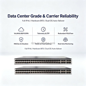Commutateur d'aggregation d'entreprise JX S6600-48X8C 48x10GE SFP+ pour centre de données, avec 8x100GE QSFP28 Uplink, VXLAN, <span class=keywords><strong>M</strong></span>-LAG, RoCE V2 - Product Image 6