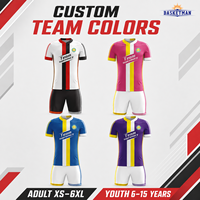 Conjunto de Uniforme de Fútbol Personalizado, Sublimado, Camiseta y Pantalones Cortos de Secado Rápido, con Logotipo, Nombre y Número, para Equipos de Fútbol de Adultos y Jóvenes, OEM