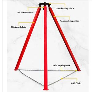 <span class=keywords><strong>Trépied</strong></span> en fer réglable <span class=keywords><strong>de</strong></span> 4 tonnes avec <span class=keywords><strong>palan</strong></span> mobile extensible <span class=keywords><strong>de</strong></span> 4 m, état neuf, équipement <span class=keywords><strong>de</strong></span> levage à chaîne 220v <span class=keywords><strong>pour</strong></span> utilisation agricole - Product Image 1
