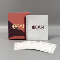 Sachets et boîtes personnalisés à fermeture éclair pour thé et café en poudre, mini-sachets en aluminium à trois soudures latérales, échantillons gratuits, vente en gros