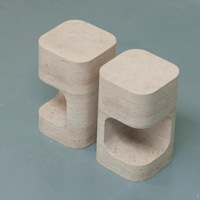 YDSTONE Ensemble canapé et table basse en marbre haut de gamme Design simple et créatif pour dessus de vanité de salle à manger en plein air et utilisation de la salle de bain