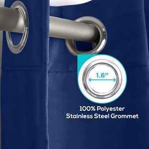 Db 2 Panels Navy Blue 42x84 Inch <b>Blackout</b> Window <b>Curtains</b> Grommet Room Darkening For <b>Bedroom</b> Modern Style Solid Color - Product Image 4