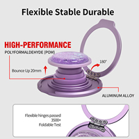 Support de téléphone magnétique réglable avec logo personnalisé, en alliage d'aluminium de qualité supérieure, pour bureau, avec système push-pull, vente en gros
