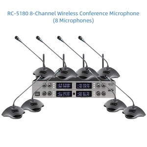 K5 wi 멀티 회의 시스템 마이크 2/4/6/8/10/12 채널 채널 전문 멀티 채널 구즈넥 무선 마이크 - Product Image 6