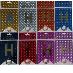 Guirnalda de Banderines de Papel DAMAI de 11.5x16.5cm con Diseño de Feliz Cumpleaños para Decoración de Fiestas, Banderines con Diseño de Cola de Pez - Product Image 5