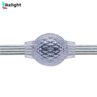 OEM ODM programmable DC24V éclairage à 360 degrés magique 3D IP66 IP67 35mm LED Pixel Ball Crystal String pour décorations de vacances