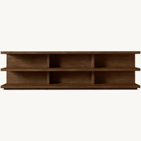 Meubles de maison modernes, canapé modulaire en bois large, table console pour salon