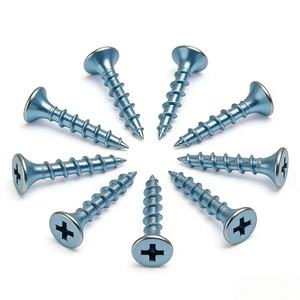 Tornillo para paneles de yeso de rosca gruesa, galvanizado en zinc, azul y blanco # 8 x 1 pulgada para placas de yeso y <span class=keywords><strong>montantes</strong></span> de madera - Product Image 1