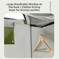 Carpa de ducha y baño para acampar al aire libre, impermeable, de lona Oxford de 1000-1500 mm, 150x150x190 cm