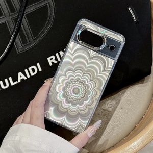Funda de TPU suave con diseño floral brillante para Google <span class=keywords><strong>Pixel</strong></span> 10 Pro XL 5G 9A 8 8A 7 7A 6 <span class=keywords><strong>6A</strong></span>, cubierta trasera chapada para teléfono móvil - Product Image 6
