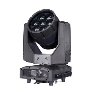 Al Aire Libre IP65 7PC 60W Zoom Bee Eye LED Cabeza móvil Iluminación RGBW Emisión de color para pista de baile IP65 Wash Cabeza móvil - Product Image 1