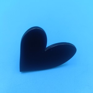 Heart Shaped Furniture Handle <b>Black</b> Plastic Wardrobe Drawer <b>Knob</b> Contemporary Design Durable Hardware Accessory - Product Image 1
