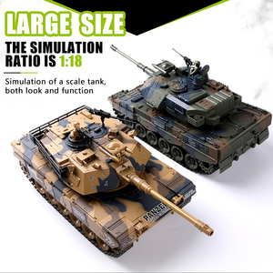 Tanque todoterreno teledirigido <span class=keywords><strong>rock</strong></span> crawler para niños, tanque de lucha de guerra con simulación de humo, 2,4G, 1:18 - Product Image 5