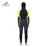 Combinaison de plongée intégrale pour femme en néoprène CR 5 mm avec capuche et fermeture éclair frontale pour la pêche sous-marine